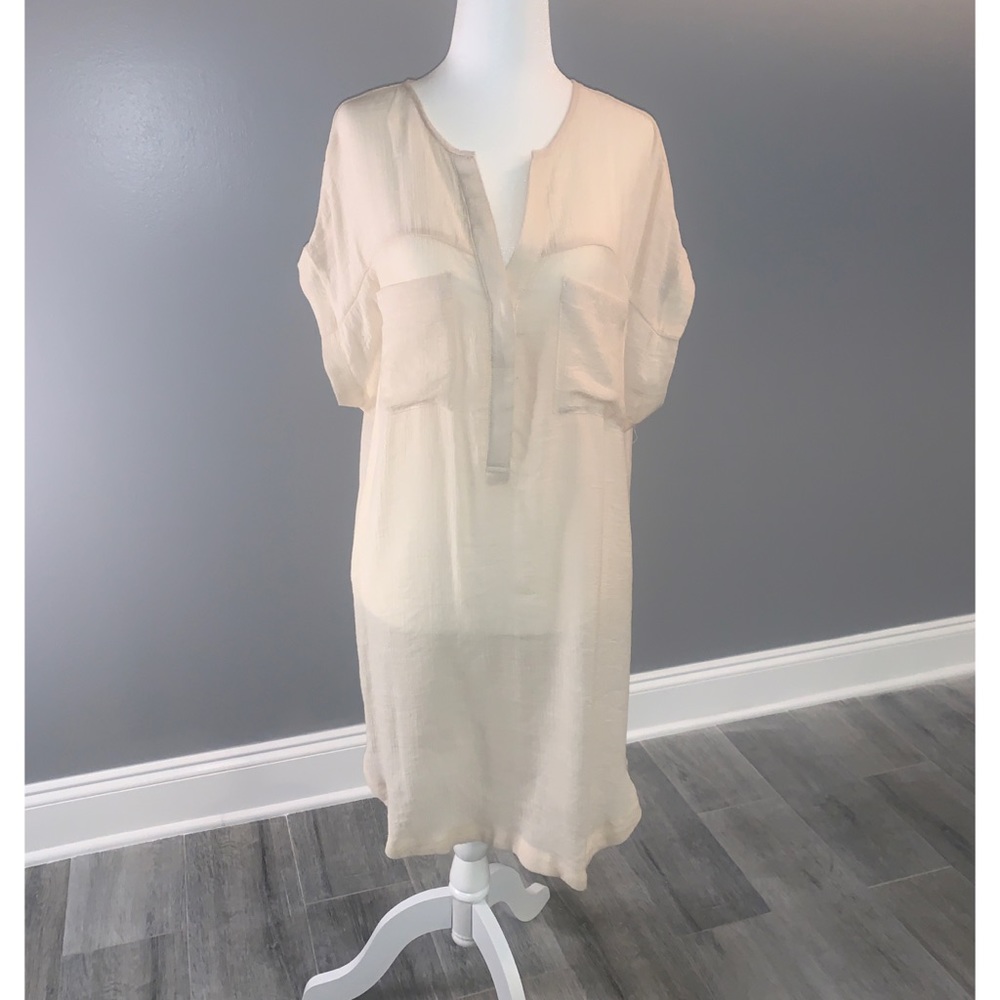 Astr The Label Button Back Gauze Tunic M - image 3